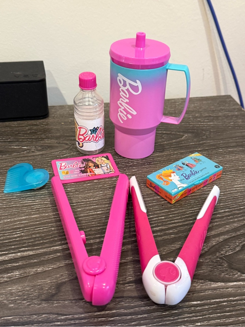 Barbie Mattel real life size Barbie accessories thermal credit card straighter